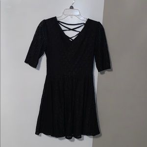 Black lace dress